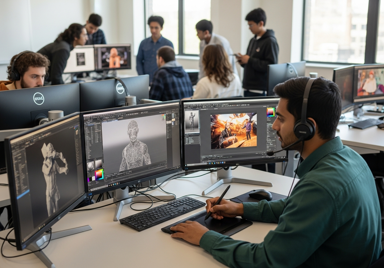 Comparing Online vs On-Campus VFX Training for International Students in Canada